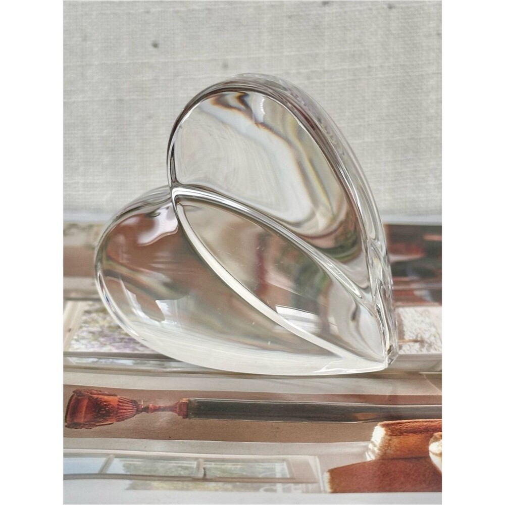 Steuben Glass Crystal Loving Heart Sculpture Figurine